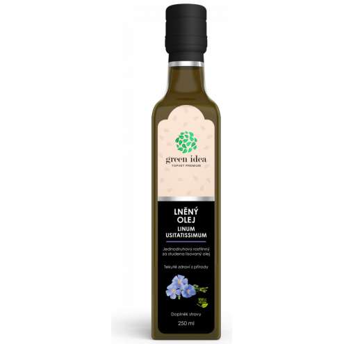 Green Idea Lněný olej, 250 ml.